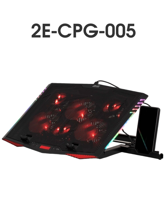 2E GAMING sovutgichli noutbuk tagligi, 14"-17.3," LED yoritgich, kuchli