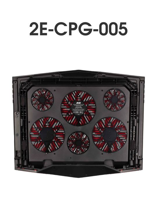 2E GAMING sovutgichli noutbuk tagligi, 14"-17.3," LED yoritgich, kuchli