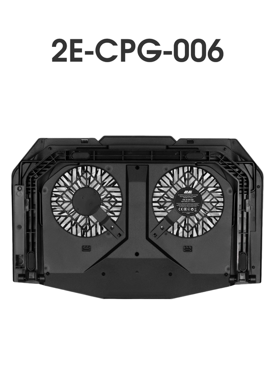 2E GAMING sovutgichli noutbuk tagligi, 14"-17.3," LED yoritgich, kuchli
