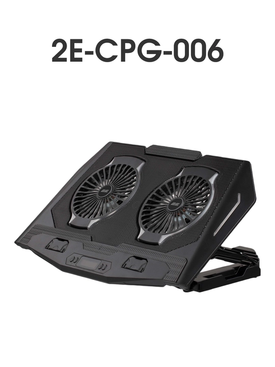 2E GAMING sovutgichli noutbuk tagligi, 14"-17.3," LED yoritgich, kuchli