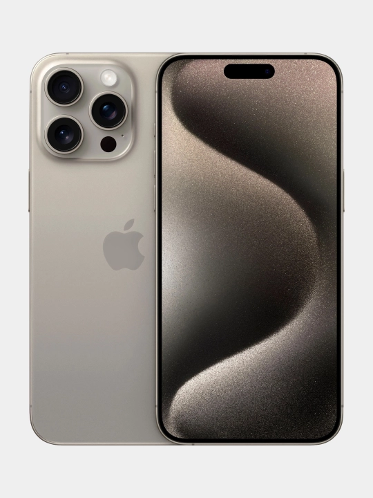 Smartfon iPhone 15 Pro/ProMax, 128/256 GB, SIM+ESIM, g'ilof+shishasovg'a sifatida