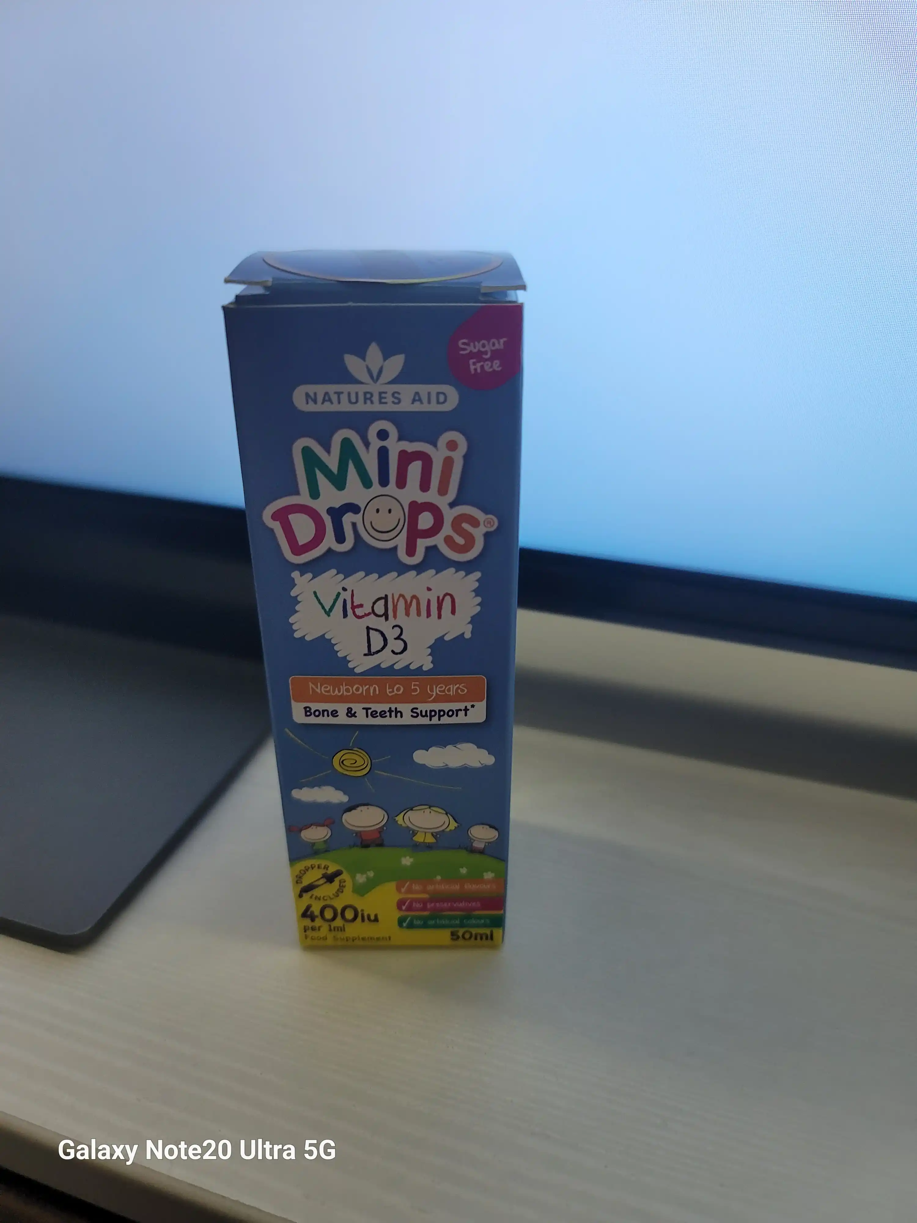 Natures Aid Мини Дропс Витамин D Мини Капли, 50 мл