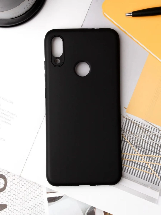 G'ilof Redmi Note 7 uchun, shaffof, silikonli