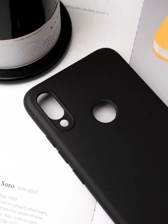 G'ilof Redmi Note 7 uchun, shaffof, silikonli