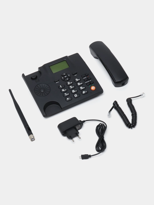 Statsionar simsiz uy telefoni GSM ZTE 600, 2 ta SIM karta, FM radio