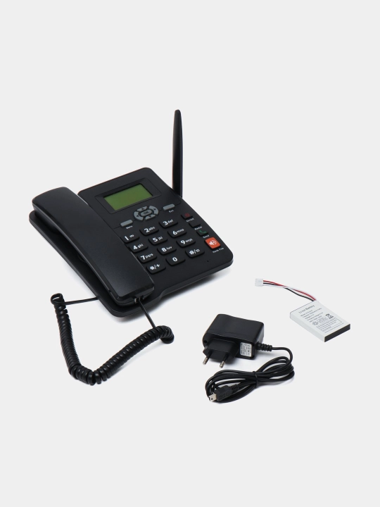 Statsionar simsiz uy telefoni GSM ZTE 600, 2 ta SIM karta, FM radio