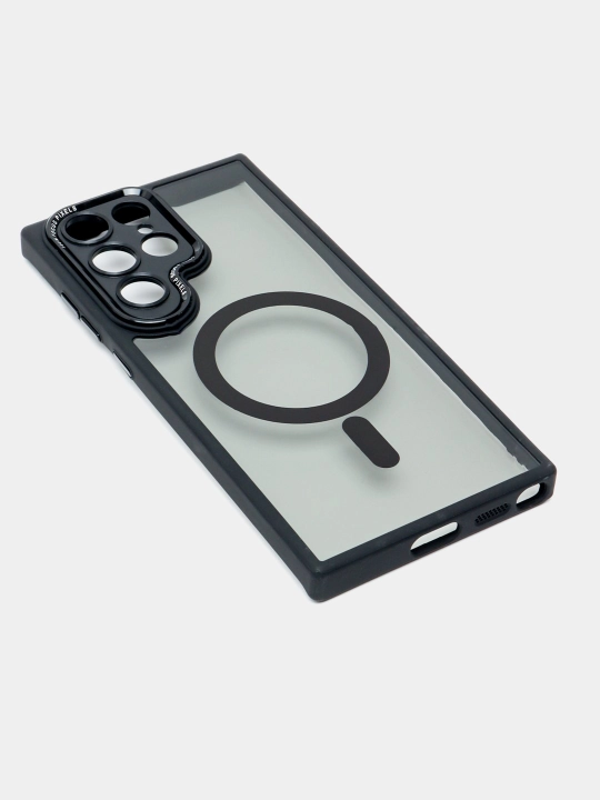 Прозрачный чехол MagSafe для Samsung S20,Note 20Ultra,S21,S22,S23,S24,S25,S26,FE,Ultra