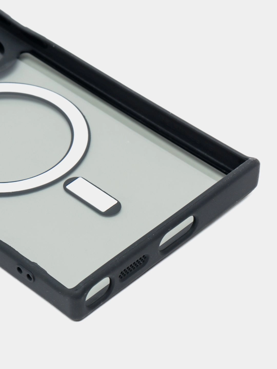 Прозрачный чехол MagSafe для Samsung S20,Note 20Ultra,S21,S22,S23,S24,S25,S26,FE,Ultra