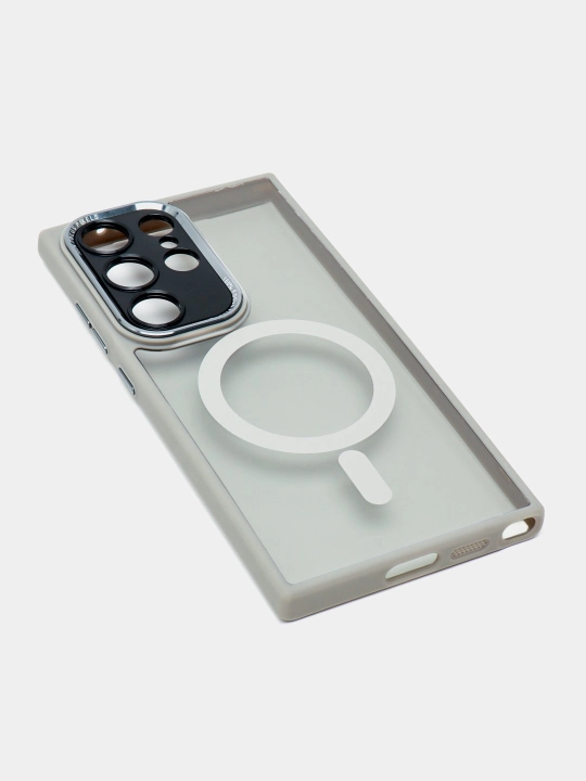 Прозрачный чехол MagSafe для Samsung S20,Note 20Ultra,S21,S22,S23,S24,S25,S26,FE,Ultra