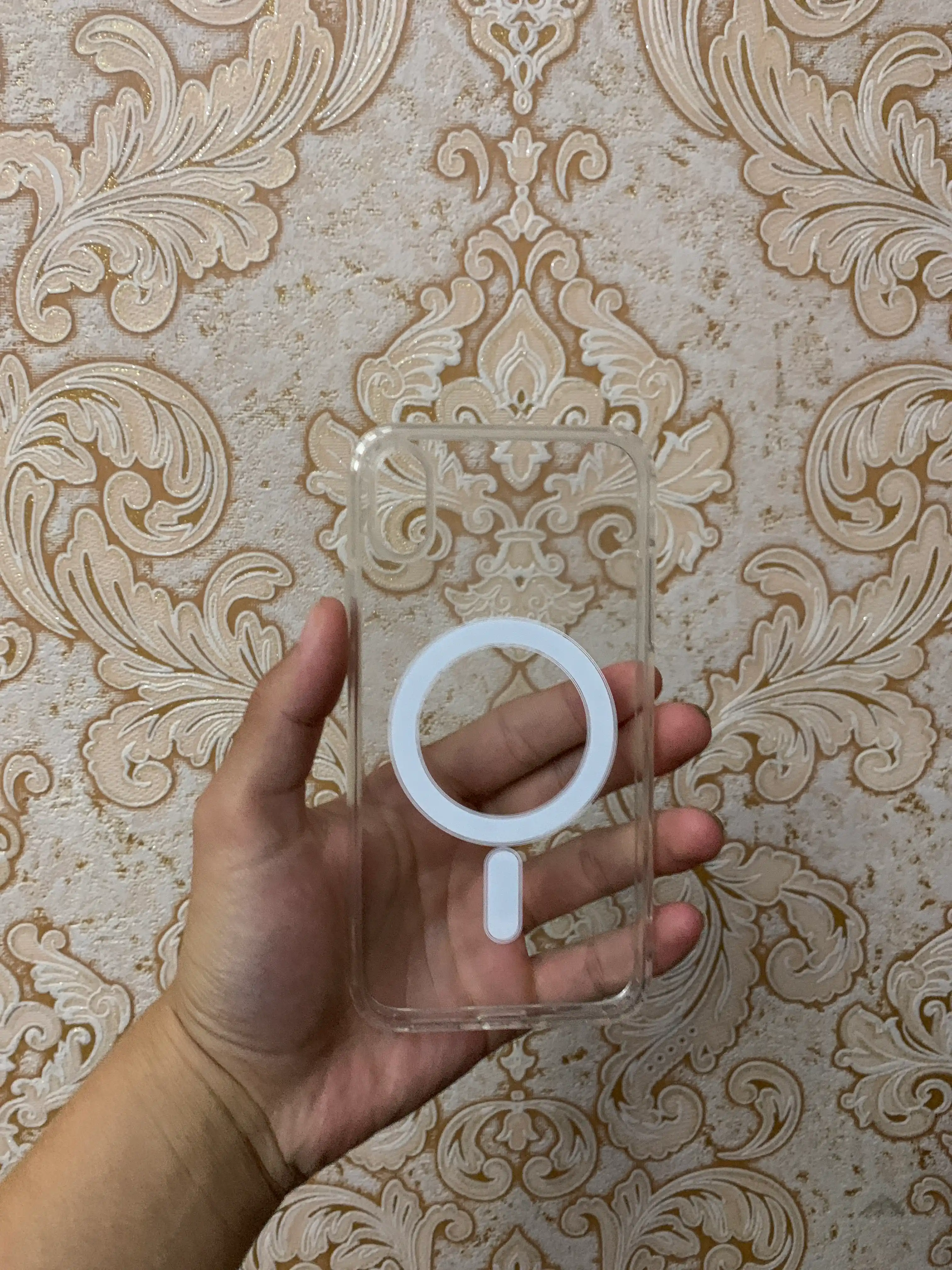 Чехол Magsafe, для iPhone 11, 12, 13, 14, 15, X, XS, XR, Pro, Max, Plus прозрачный силикон