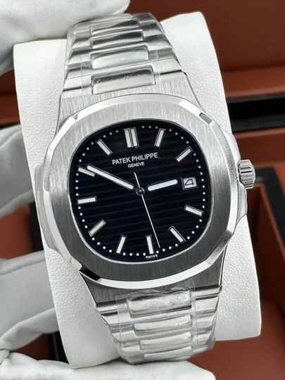 Мужские наручные часы Patek Philippe, дизайн подарочной коробки подойдет к любому стилю — WATCH11-105W047-ПРОЗР