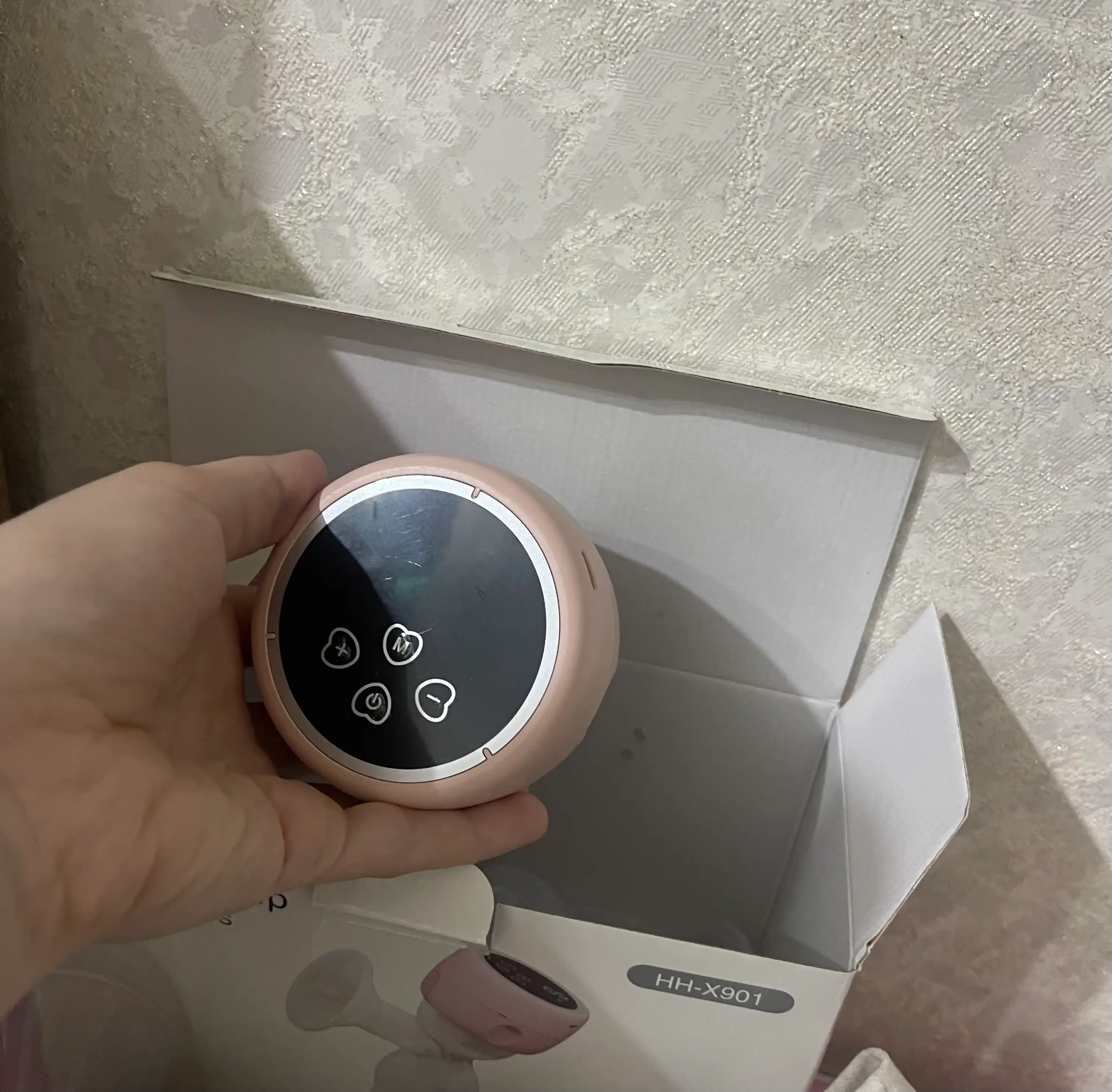 Ko'krak pompasi elektr simsiz, shisha bilan, massaj funktsiyasi bilan