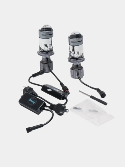 Yoritgichlar led lampa A8 oq va sariq rangli,LED - A7 LED lampalar H4 mini linzali avto