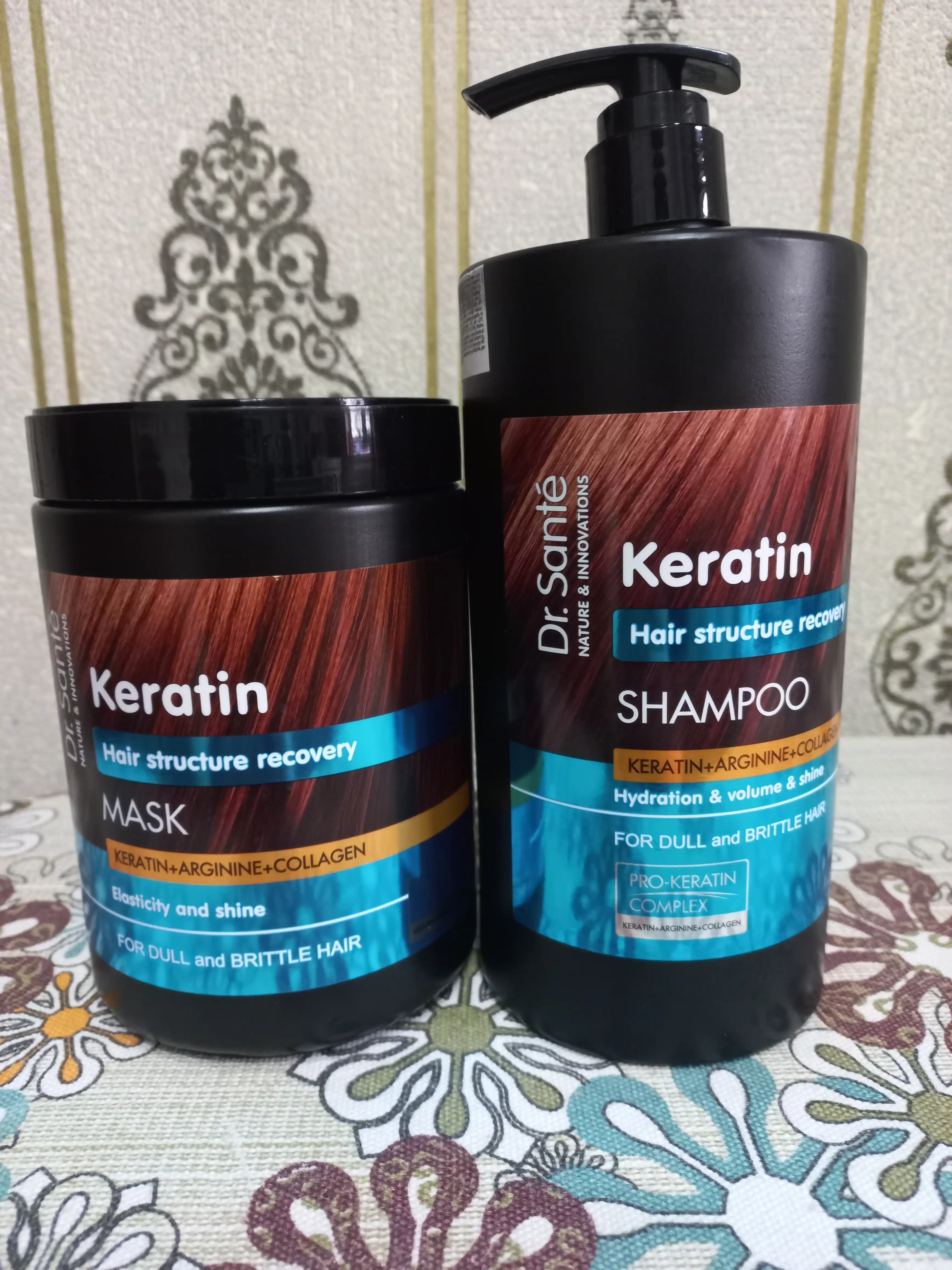 Dr.Sante шампунь Keratin, 1000 мл
