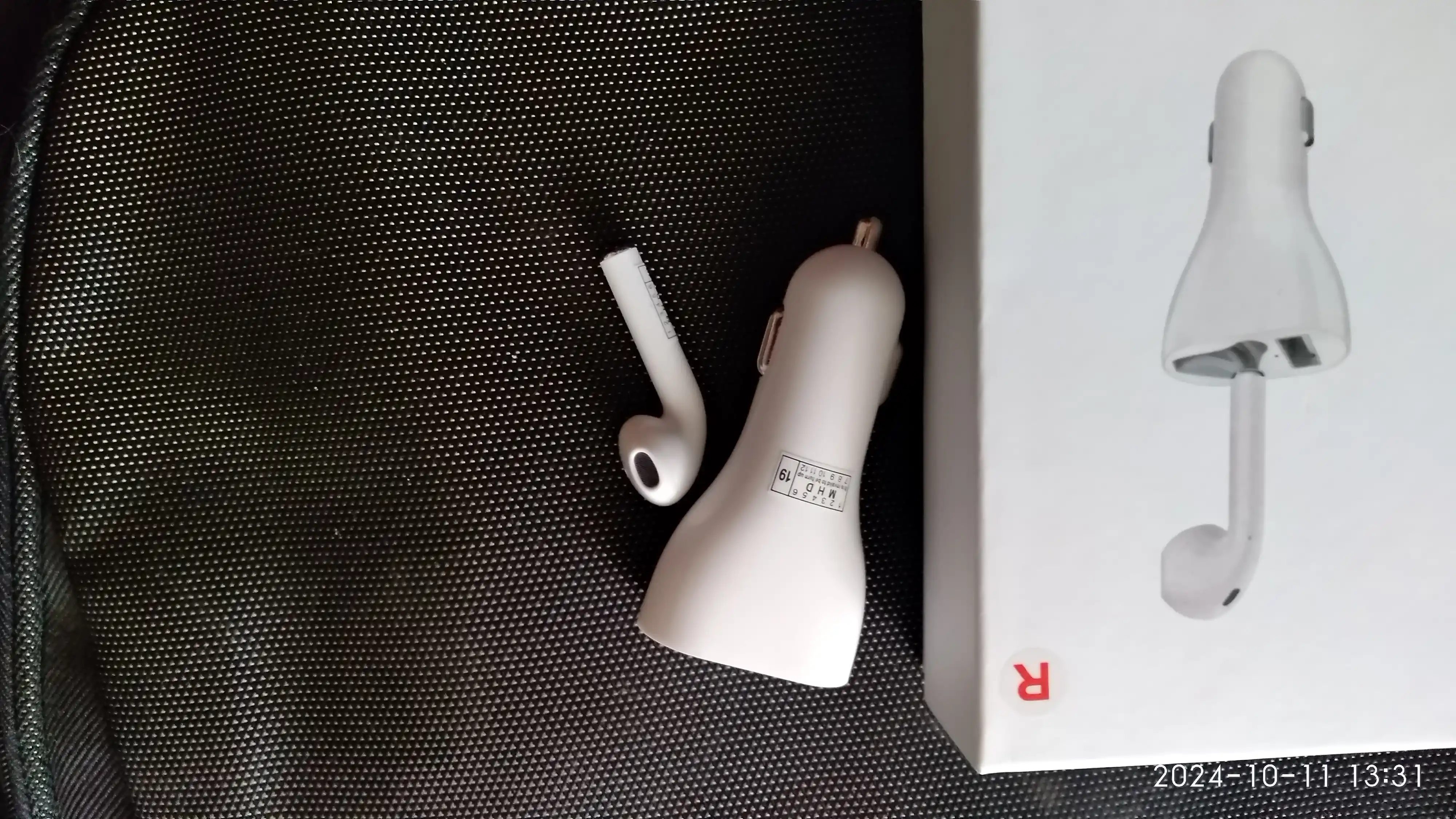 2-si 1-da avtomobil zaryadlovchi, USB port va naushnik, bluetooth eshitish vositasi