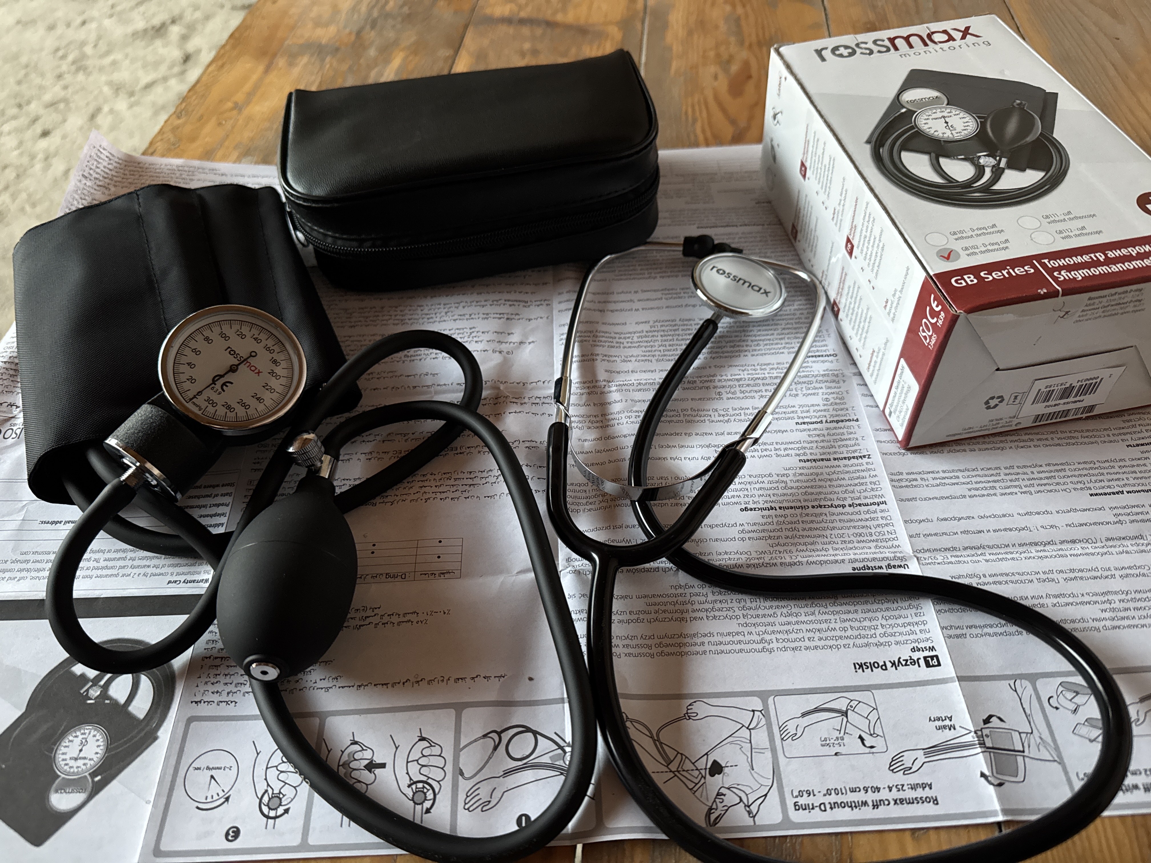 Aneroid sfigmomanometr, tonometr GB102 Rossmax Swiss
