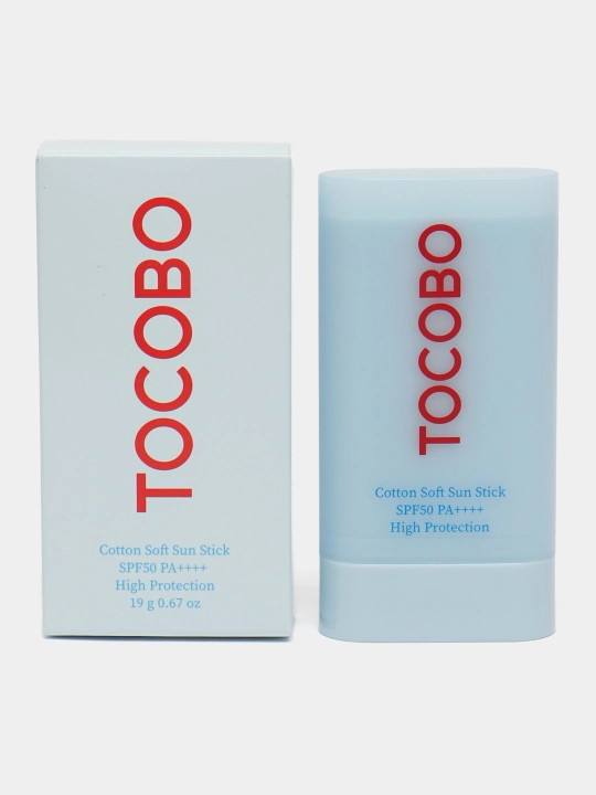 Солнцезащитный стик для лица Tocobo Cotton Soft Sun Stick SPF50 + PA++++