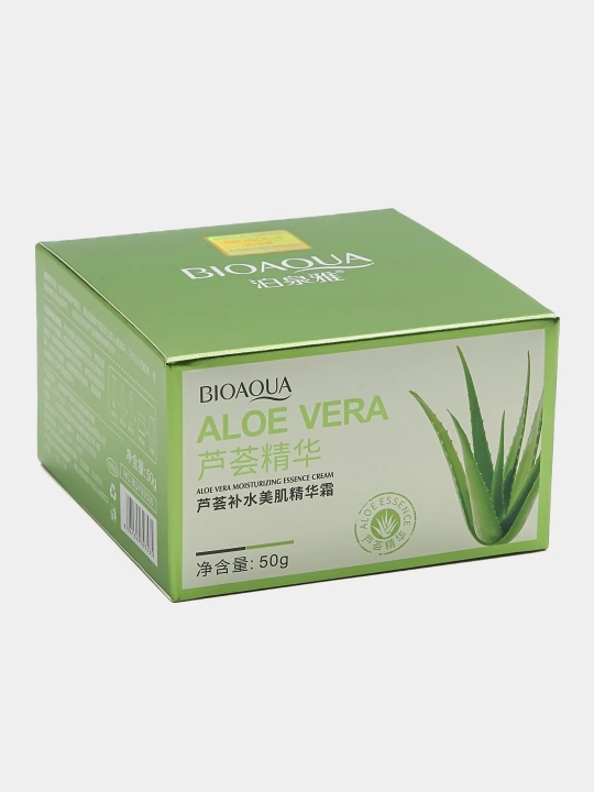 Увлажняющий крем для лица с экстрактом алое Essence Cream Aloe Vera Bioaqua, 50 г