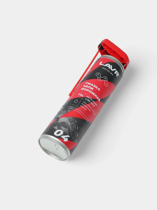 Смазка цепи, для мотоциклов дорожная LAVR MOTOLINE, 520 мл / Ln7704