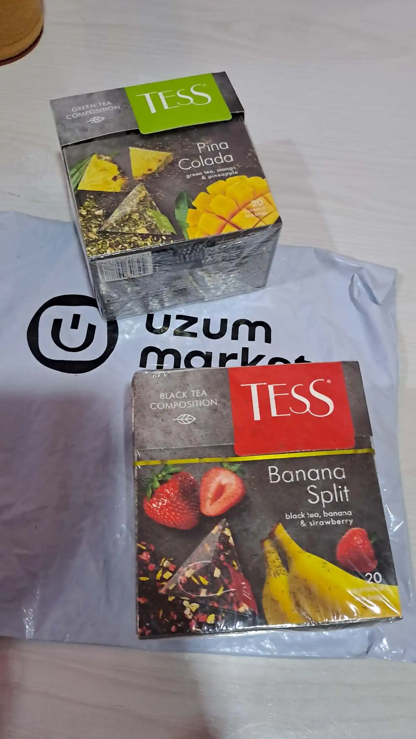 Чай черный Tess Banana Split, 1.8 гр, 20 пирамидок