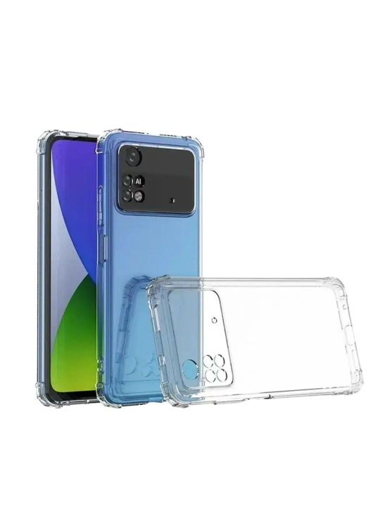 Чехол для Poco F6,F4,F3,F2,X6,X5,X4,X3,M5,M4,M3,C40, прозрачный, силиконовый - 
