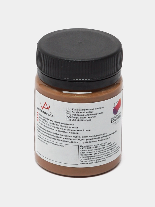 Akril bo'yoq "VISTA-ARTISTA" g'oyasi dekorativ mat 50 ml 702 yong'oq