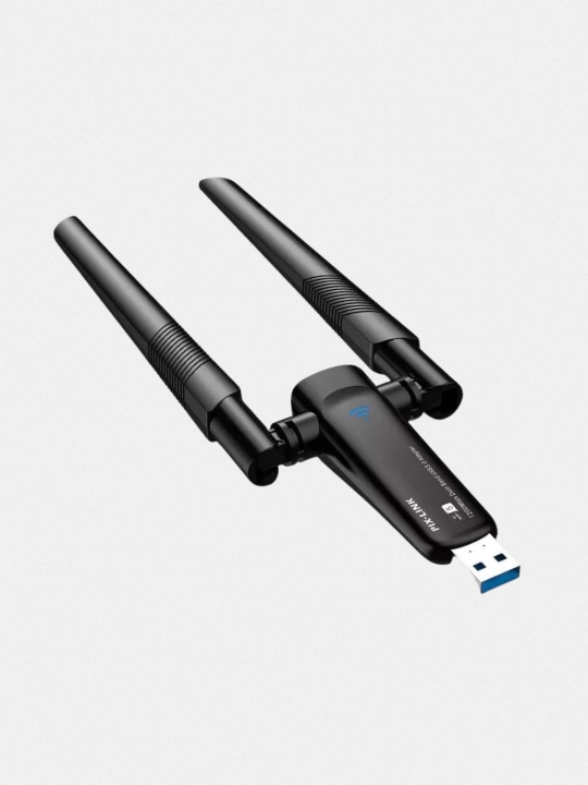 Wi-fi адаптер, PIX-Link ax1800 wifi 6 5GHz, 2.4GHz, USB 2.0, драйвер в комплекте