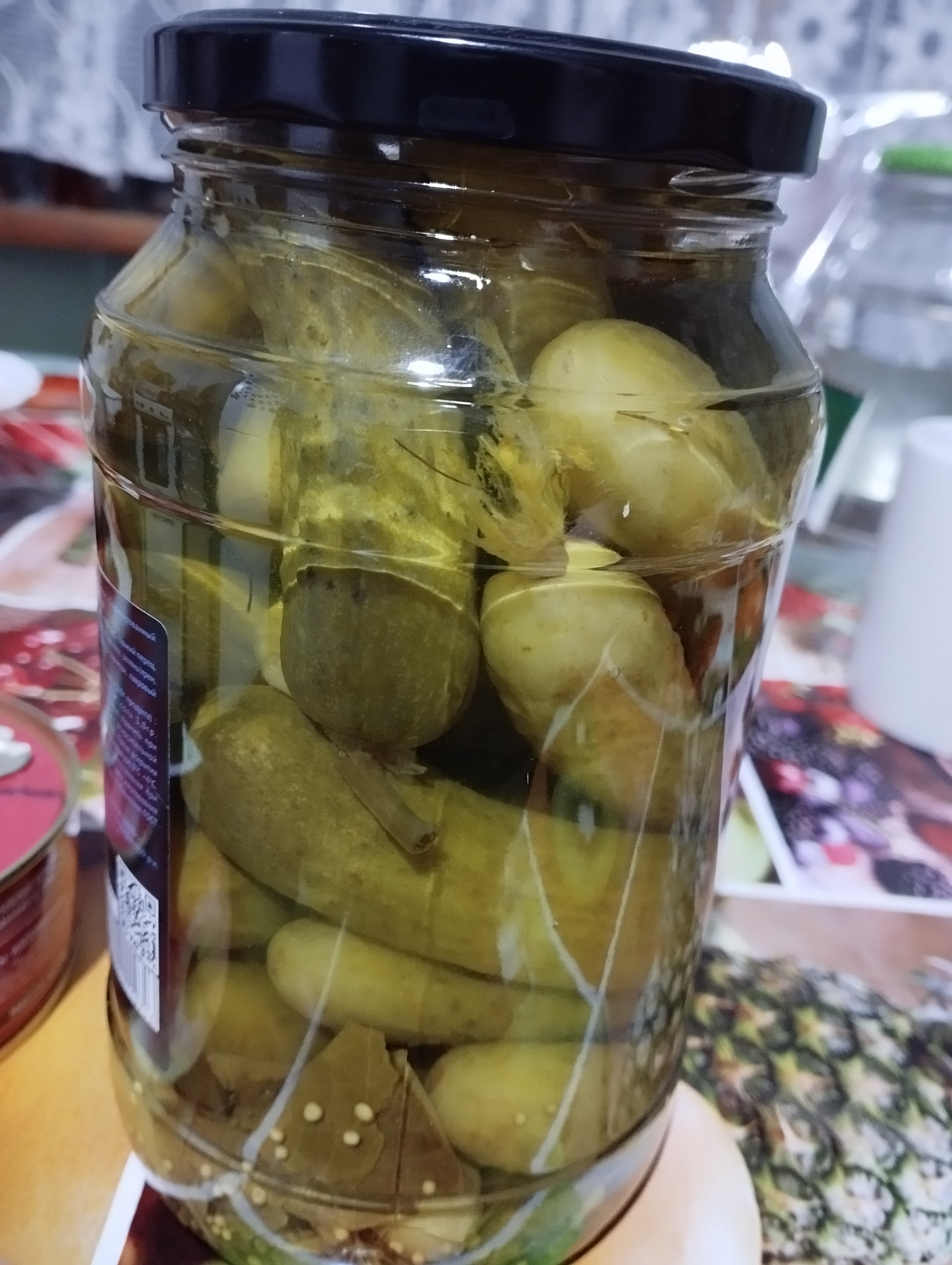 Bodring (6-9 sm), marinadlangan, shisha bankalar 1 litrdan