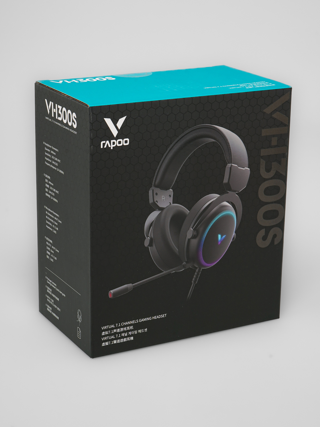 Rapoo VH300S игровая USB-гарнитура, шумоподавляющий микрофон, компьютерные  наушники купить по низким ценам в интернет-магазине Uzum (1282302)