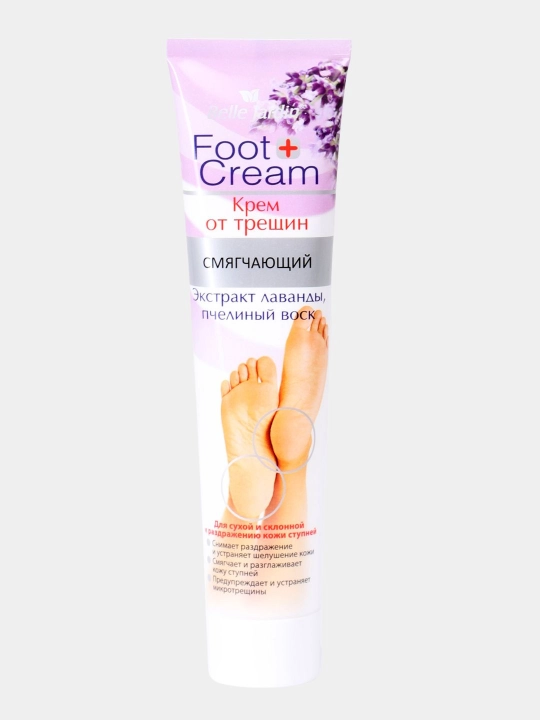 Yorilgan tovonlarga qarshi tabiiy Belle Jardin kremi, lavanda ekstrakti bilan, 125 ml