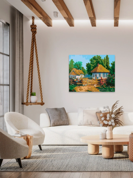 Raqamlar bo'yicha rasm chizish ARTERY "Qishloq manzaralari", holstda chizmachilik, 40*50sm