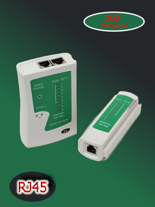 LAN tester RJ45 va RJ11 tarmoq kabellarini tekshirish uchun - 