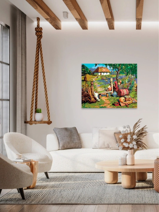 Raqamlar bo'yicha rasm chizish ARTERY "Qishloq manzaralari", holstda chizmachilik, 40*50sm