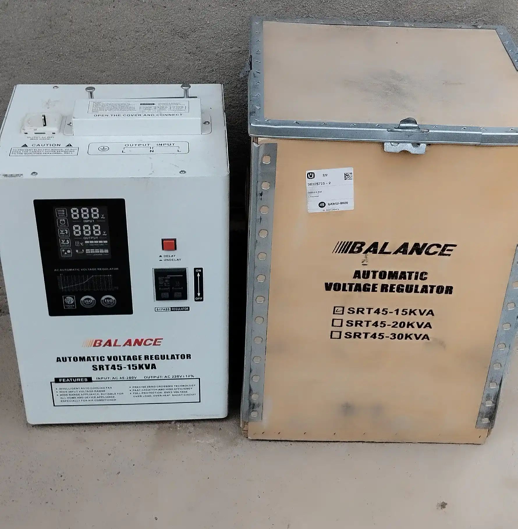 Kuchlanish stabilizatori Balance 15 kVA, releli, 45-280V