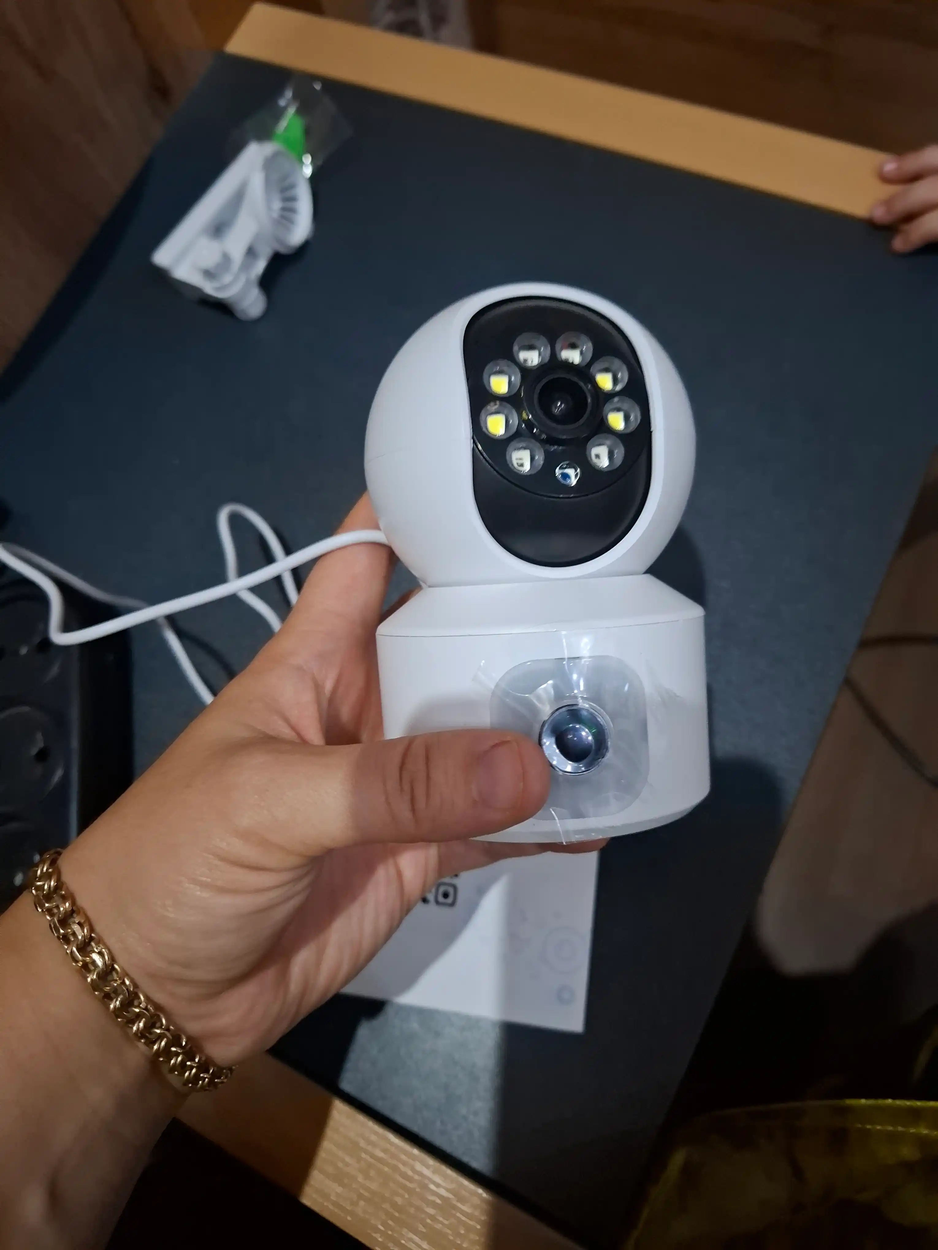 Камера IP видеонаблюдения PTZ 360 WiFi, двойной объектив