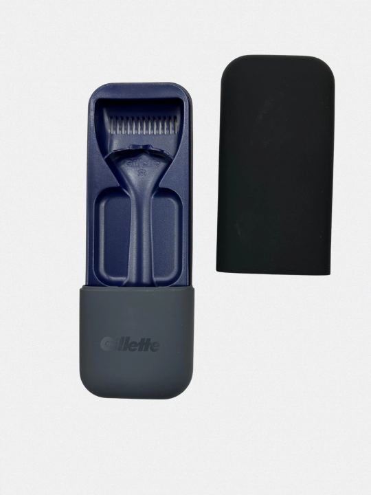 Чехол для бритвы Gillette, силикон и прочный пластик