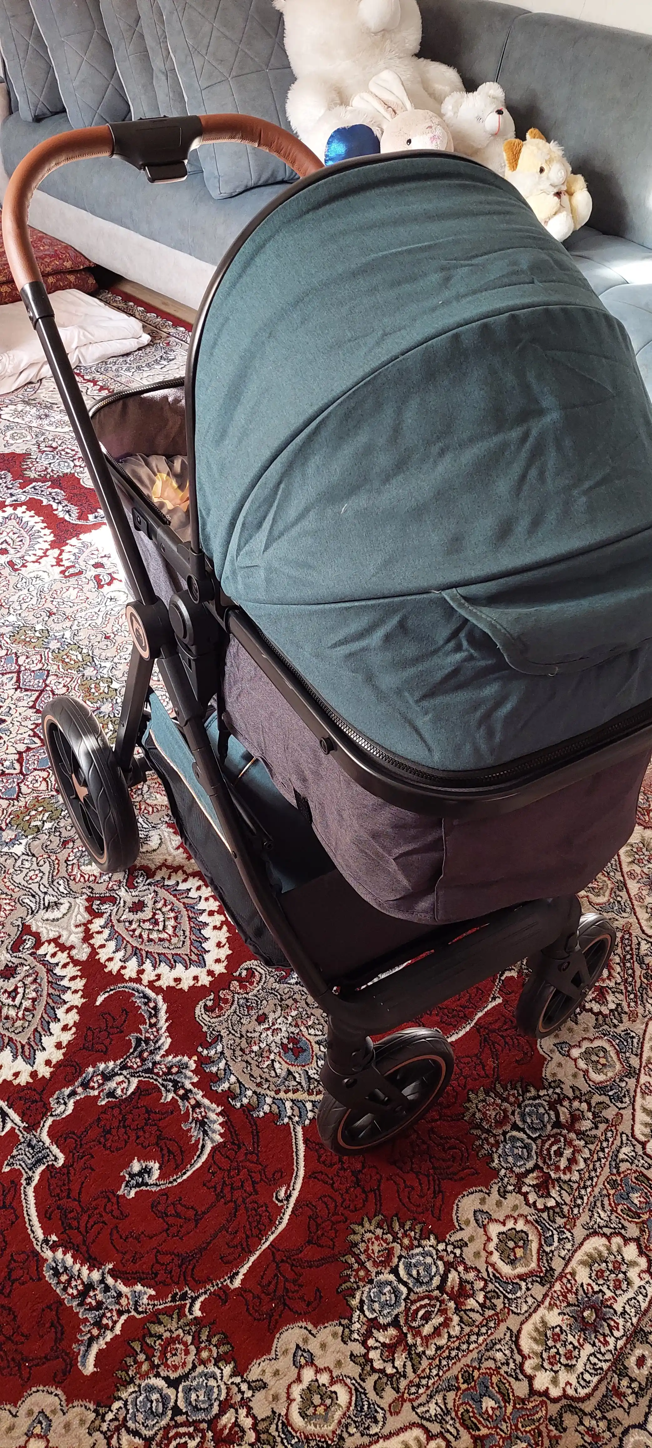 Коляска детская INING BABY, трансформер 2 в 1, всесезонная, люлька и прогулочная