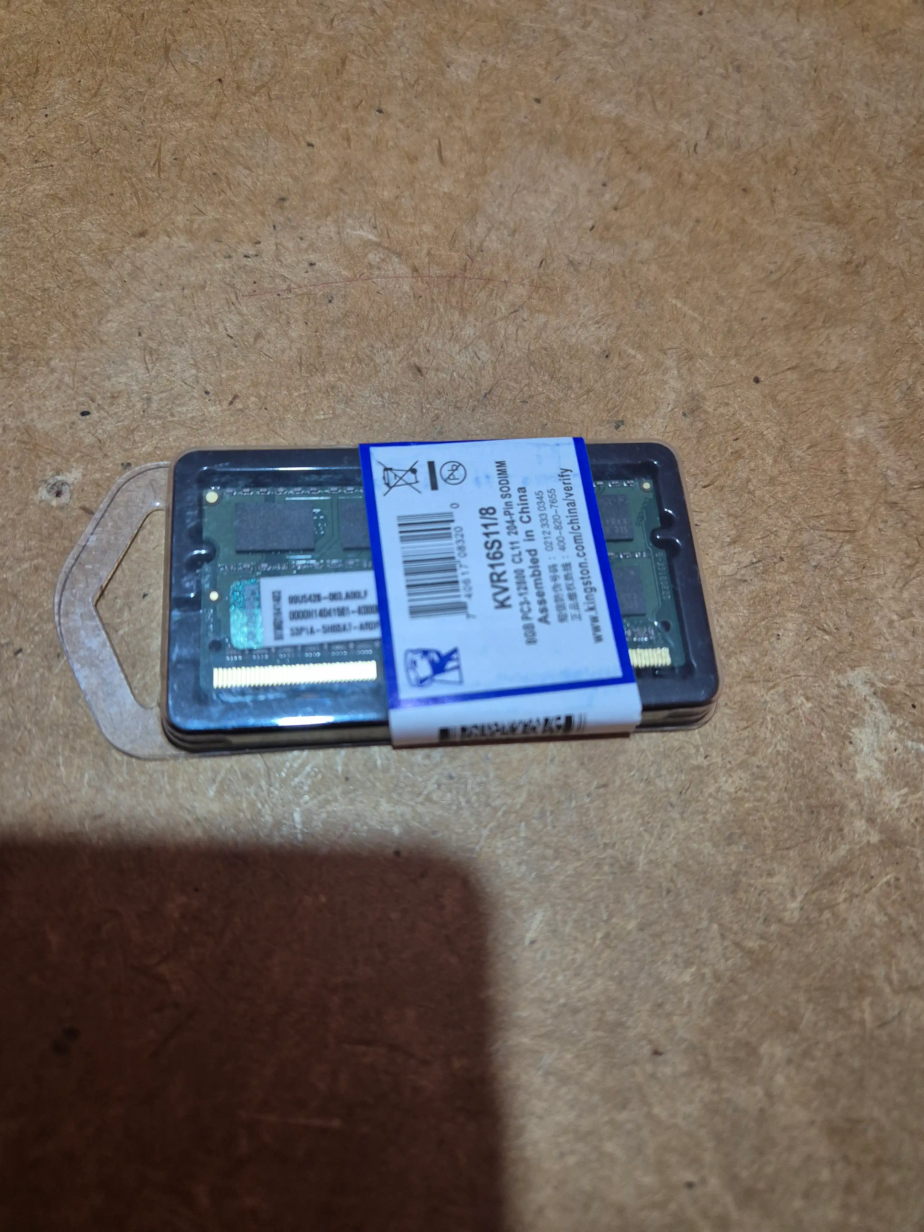Оперативная память Kingston 8 ГБ DDR3 1600 МГц, SODIMM для ноутбука