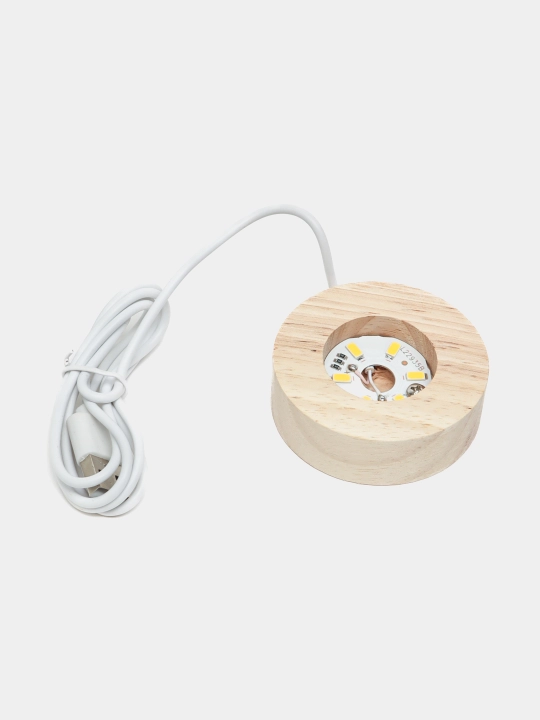 Хрустальный шар ночник 3D, антистресс, настольный светильник, LED, 7x8 см