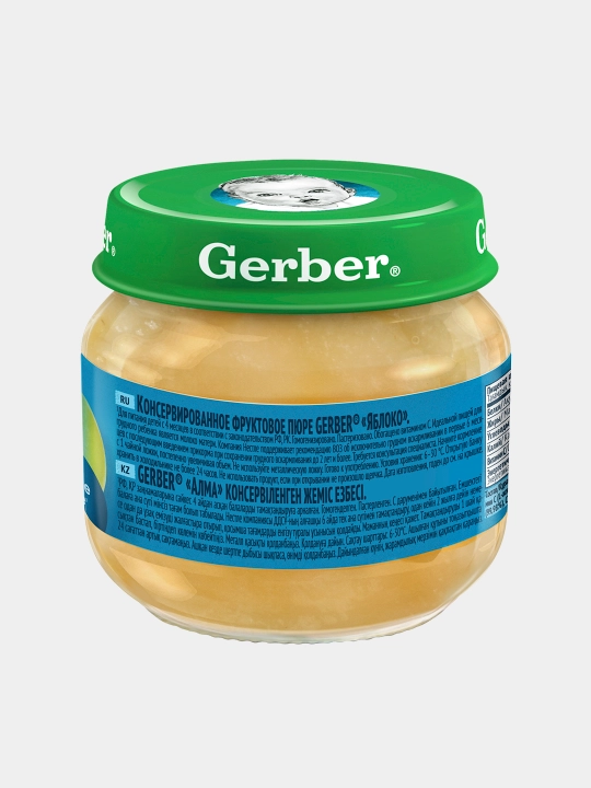 Gerber® "olma" pyuresi 4 oydan boshlab, 80 g
