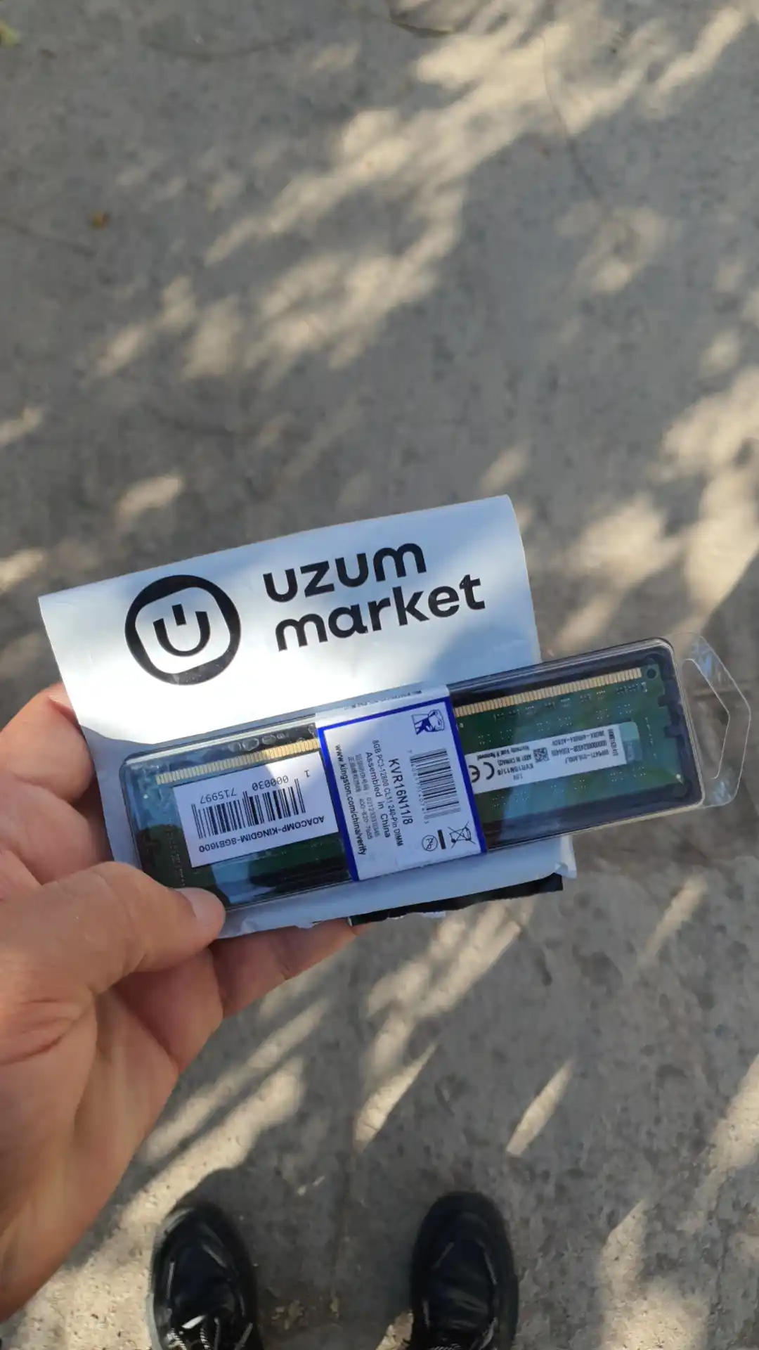Operativ xotira Kingston, DDR3, 1600 MGts, 8 GB, OEM