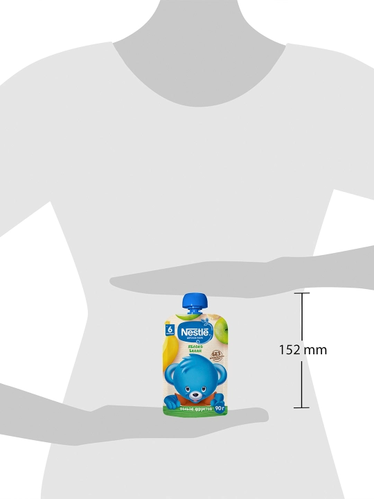 Пюре NESTLÉ® "яблоко-банан" с 6 месяцев, 90г