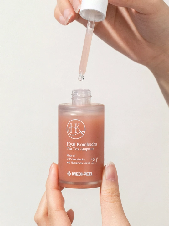Yuz uchun tiklovchi zardob, MEDIPEEL+, Hyal Kombucha Tea-Tox Ampoule, 50 ml