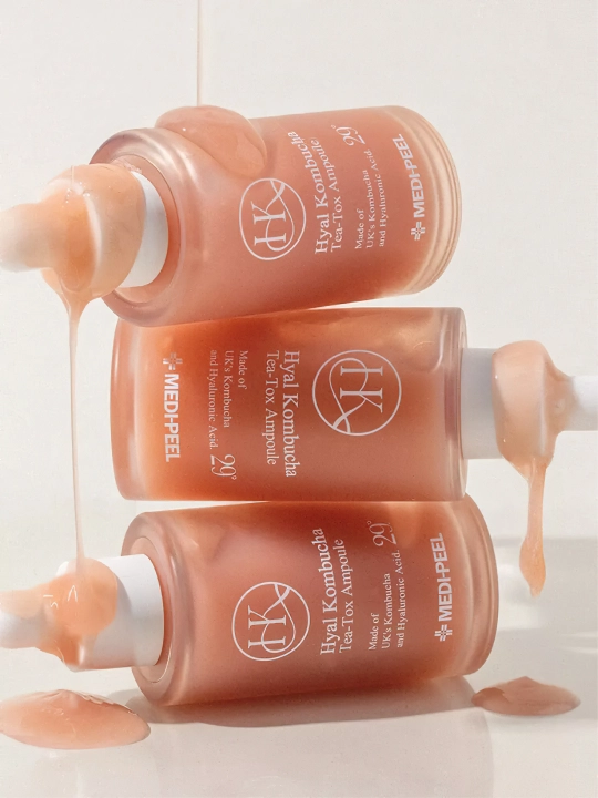Yuz uchun tiklovchi zardob, MEDIPEEL+, Hyal Kombucha Tea-Tox Ampoule, 50 ml