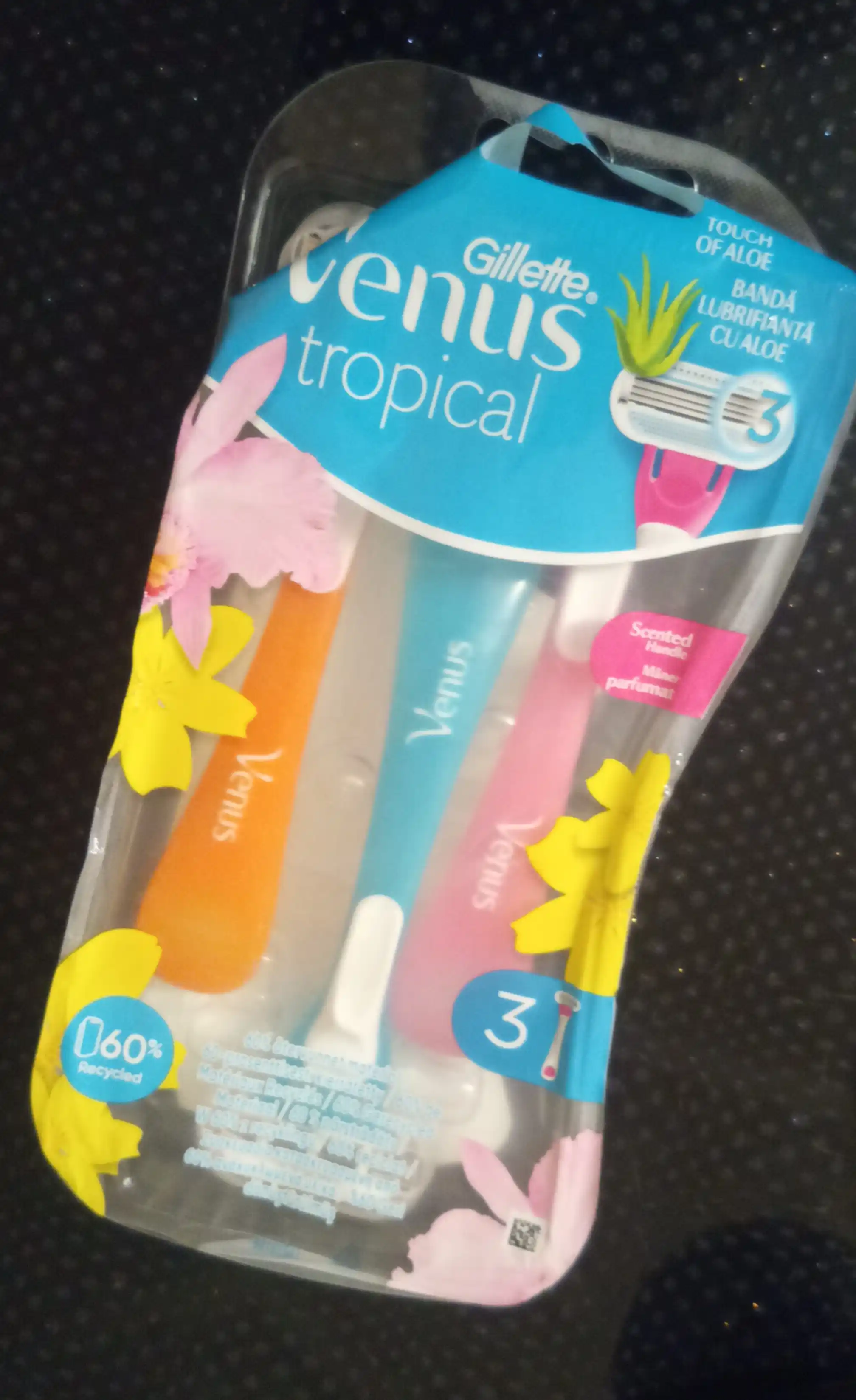Gillette Venus Tropical Одноразовая бритва для женщин, 3 шт
