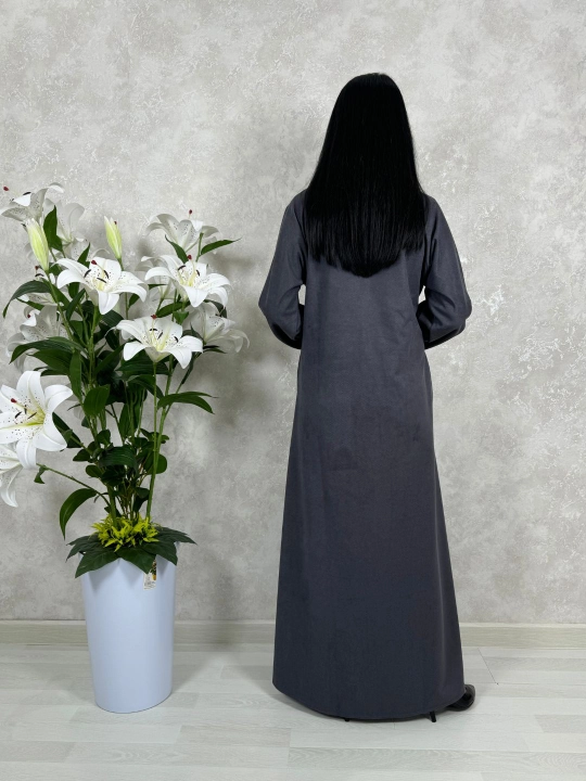 Abaya, uzun ko‘ylak, uzun yengli, baxmal