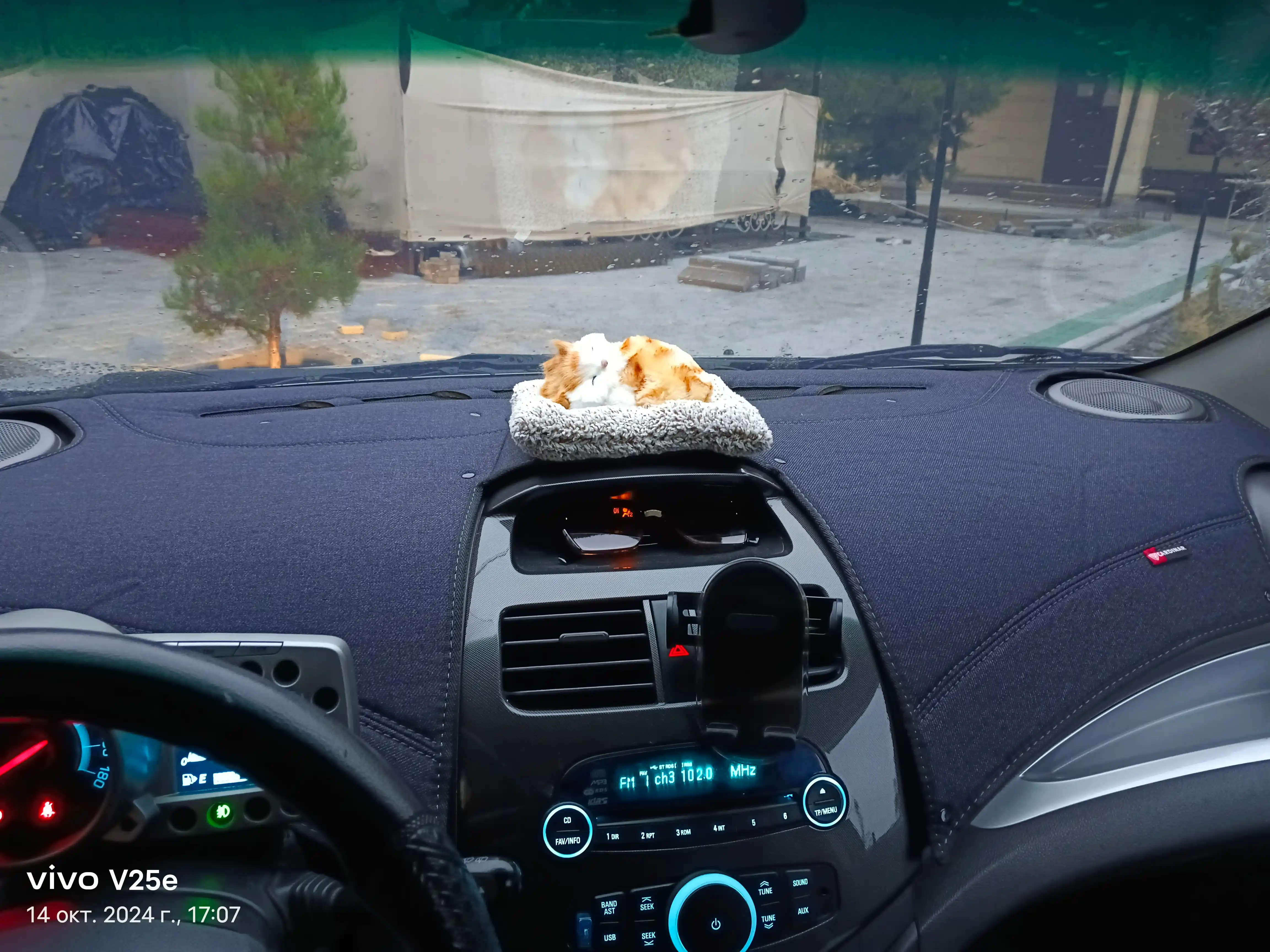 Тканевый коврик, накидка на торпедки, Spark, Lacetti, Nexia, Cobalt, Matiz