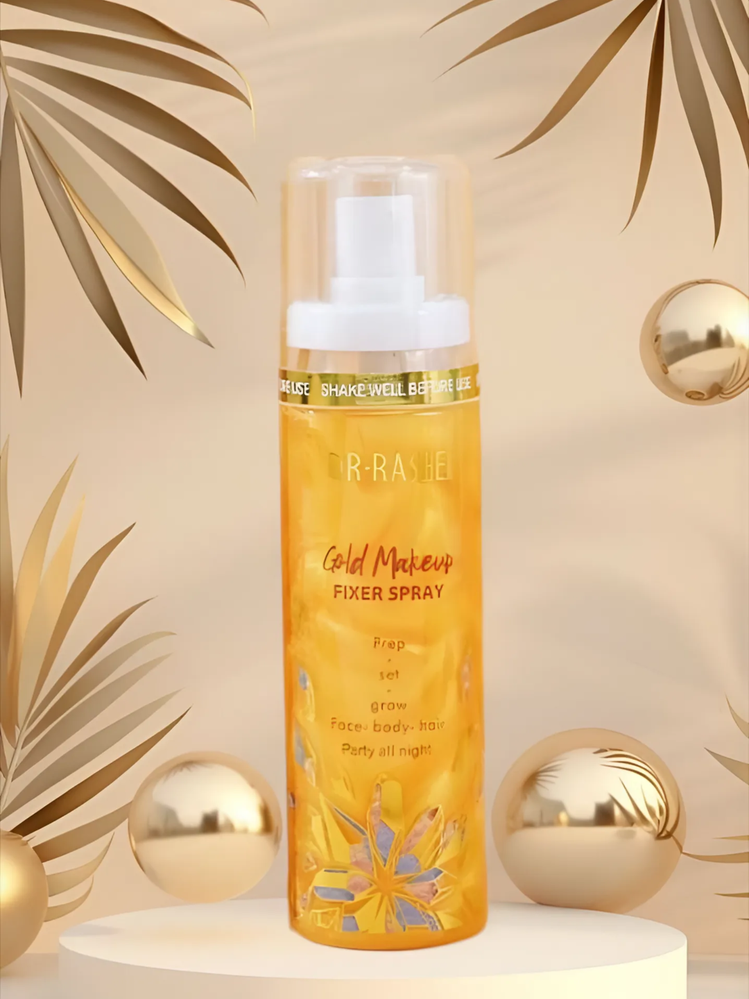 Yuz makiyaj uchun, namlovchi fiksator sprey, Gold и Pink, 100 ml