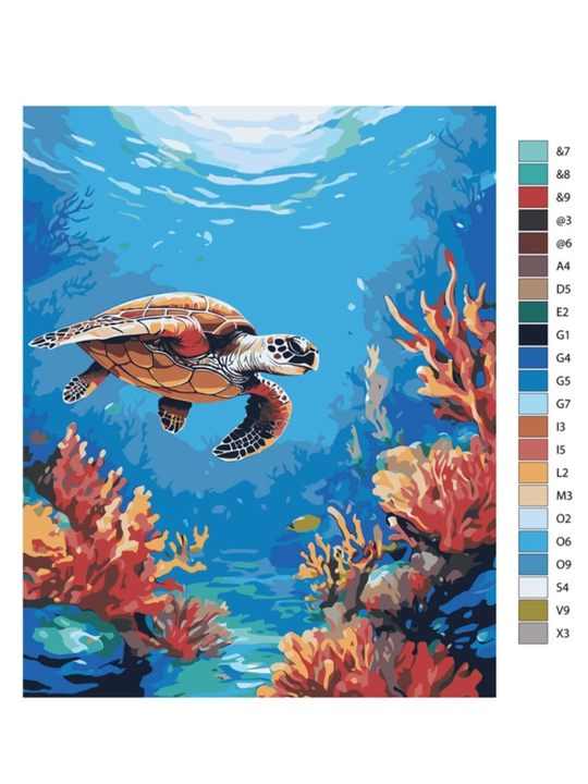 Картина, рисование по номерам ARTERY "Море", раскраска на холсте, 40 * 50 см