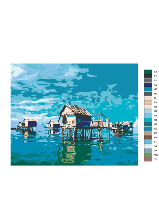 Картина, рисование по номерам ARTERY "Море", раскраска на холсте, 40 * 50 см